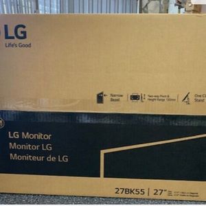 NEW Sealed LG 27'' 27BK550Y FHD Monitor with Adjustable Stand & Built-in Spkrs